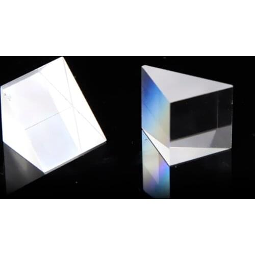 Optical Glass Equilateral Triprism Edge Length 40MM K9 Material Spectrometer Dispersion of University Physics Experiment Light