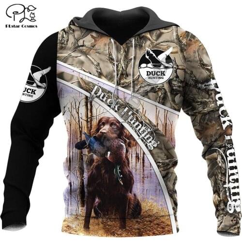 PLstar Cosmos Duck Hunting Animal Hunter Camo Tattoo Dog Tracksuit Pullover Streetwear 3DPrint Zip/Hoodies/Sweatshirts/Jacket 11