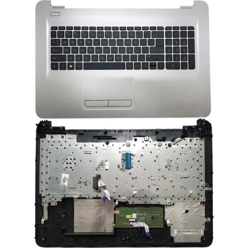 For HP 17-X 17T-X 17-Y 17Z-Y 17-AY 856699-001 17.3" Laptop Palmrest Upper Case US Backlit Keyboard Touchpad Silver