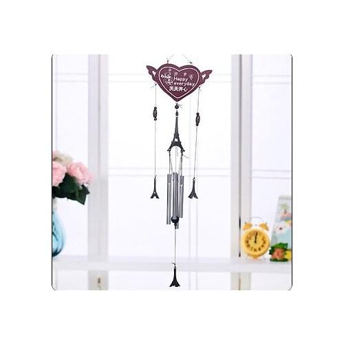 Bring Blessing Language Eiffel Tower Bells Friend Every Day Happy Birthday Gift Indoor Adornment Door Bell Metal Educational