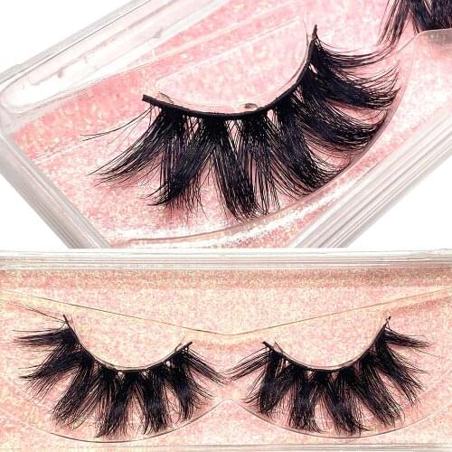 20mm Lashes 6D Mink Eyelashes Pink Pullbox Cross Thick Style Wedding Attend Important Occasions Go With Heavy Eyelash Extension