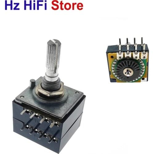 New RH2702 50KAX2 100KAX2 250KAX2 Rotary Potentiometer 100K 8PIN Audio Volume Control Pot Stereo RK27