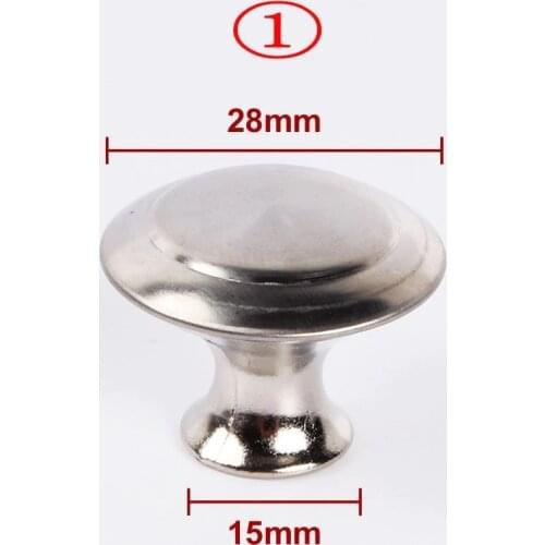 Stainless steel cabinet pulls Diameter 24mm 28mm drawer cabinet door handle Cupboard Cabinet Drawer Door Furniture Knob