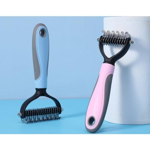 Pet Brush Double-sided Stainless Steel Hair Cleaning Beauty Knot Comb To Float Hair Comb Cat Detangler Dog Combs