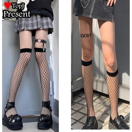 Party Hollow Out Sexy Pantyhose Female Mesh Black Women Stocking Slim Fishnet Stockings Club Party Hosiery girl over knee socks