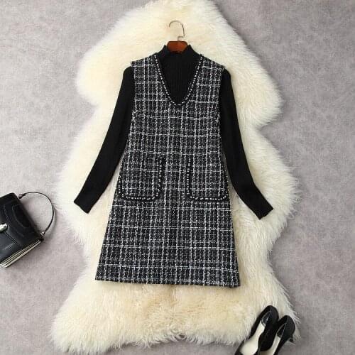 Модные платья в клетку Yanluofsh China At AliExpress