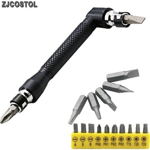ZJCOSTOL Mini L-Type Rotary Tool Screwdriver Socket Approved Socket Wrench Rods Hand Tools Dual End Wrench Driver Two Heads
