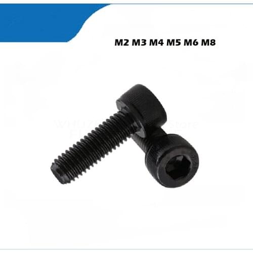 10-100PCS DIN912 Grade 12.9 allen socket head screw M2 M2.5 M3 M4 M5 M6 M8 Hexagon Socket Head Cap Screws Hex Socket Screw