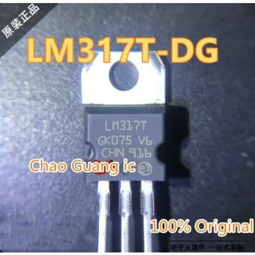 10-50 Uds/Lote LM317 LM317T V-37 V 1,2A TO-220 Adjustable stabilized power supply