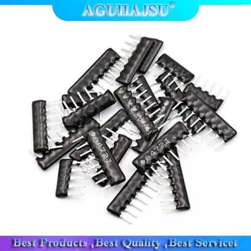 10pcs DIP exclusion Network Resistor array 9pin 100 220 330 470 510 680 1K 1.2K 1.5K 2K 2.2K 3.3K 4.7K 5.1K 5.6K 10K 100K ohm