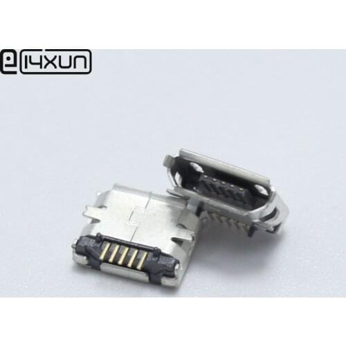 20Pcs Micro USB Socket 5pin SMD 2 Leg 5p Data Port Charging Port DIY Parts