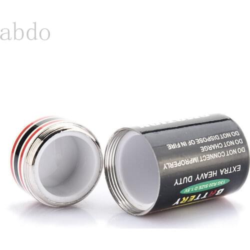 4.5*2.4cm New Hidden Money Coins Container Case Battery Secret Stash Diversion Safe Pill Box Battery Storage Boxes