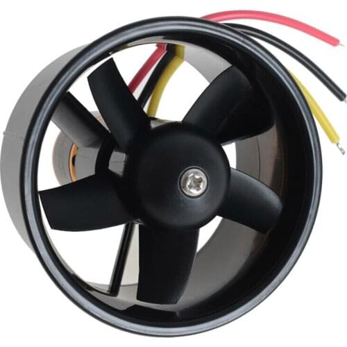 64mm Duct Fan Unit with 4500KV 5 Leaves Brushless Outrunner Motor for RC EDF Jet AirPlane