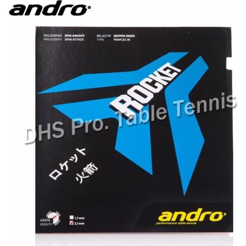 Andro ROCKET Pimples In Table Tennis Rubber Pips-In Ping Pong Sponge Tenis De Mesa