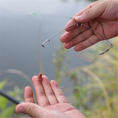 Automatic Full Speed Fishing Hook for Lazy Person Stainless Steel Parts Spring Artifact Universal Catapult Fishing Accessories