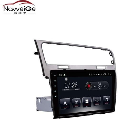 NaweiGe 10.1Inch T30 Android Octa core 8.1 2+32GB Car dvd for Volkswagen golf 7 2015 Autoradio GPS Navigation Car Multimedia for