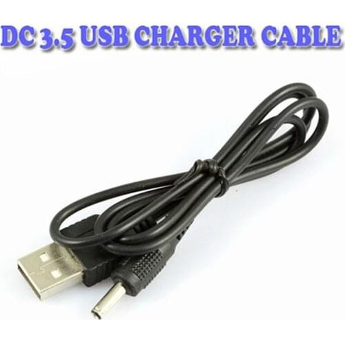 Black Charging Cables USB to DC 3.5mm*1.35mm Power Converter Cable Cord 300pcs
