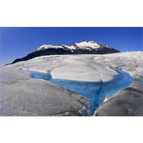 Living room home wall decoration sill fabric poster Alaska nature landscape mountain snow peak