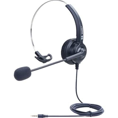 FOSITAN 3.5mm Wired Headset with Microphone Noise Cancelling Stereo Headphone for Office/Traffic Call Center/PC Laptop