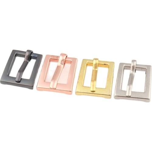 Rose gold/Silver 10mm Metal Belt buckle with pin for Shoes Bag Jeans Decoration DIY Accessories Sewing Replacement Hardware