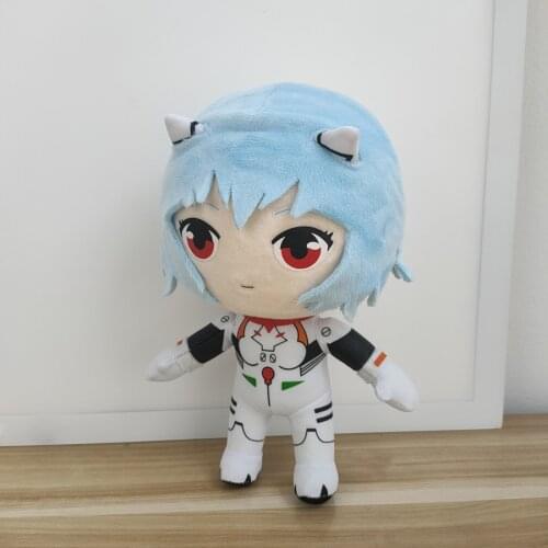 Rei Plush Doll Kawaii Ayanami Rei Plush Toys Rei Plush Anime Stuffed Plush Toys Christmas Birthday Gift for Kids Princess Pillow