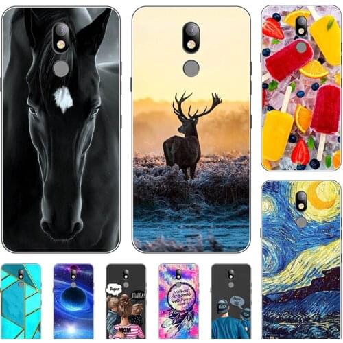 Fashion Bumper Cute Case For LG K40 LM-X420 LG K12+ LG K12 Plus X4 2019 5.7" Case Soft Silicone Cat Horse Flower Cover Shell
