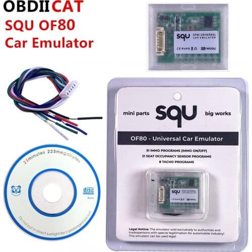 OBDIICAT Universal Car Emulator SQU OF80 Signal Reset Immo Programs Place ESL Diagnostic Seat Occupancy Sensor Tool