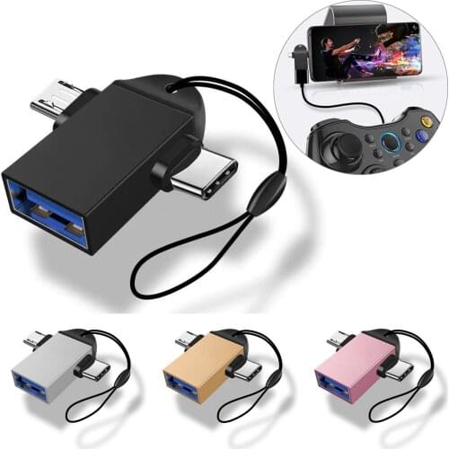 OTG Adapter for Android Type C 2 in 1 OTG Adapter USB Converter USB C 3.0 Flash Disk Hard Disk Mouse Connector for Mobile Phone