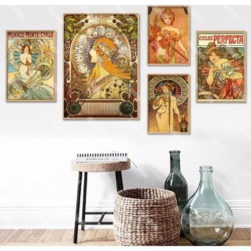 Custom Alphonse Mucha Poster Canvas Poster 30X45cm,40X60cm Art Home Decoration Cloth Fabric Wall Poster Print Silk Fabric