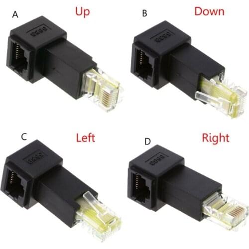 Tablet-Multi-angle RJ45 Cat 5e Male to Female Lan Ethernet Network Extension Adapter-sata to usb