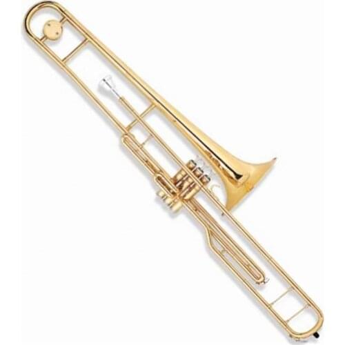 Popular grade gold lacquer Piston Valves Trombone