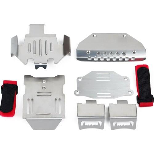 RC Car TRX4 Metal Stainless Steel Chassis Armor Axle Protection Plate for 1:10 RC Crawler G500 Traxxas TRX-4