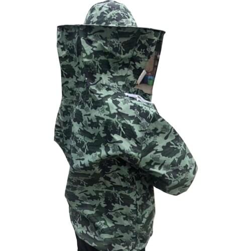 Farm Camouflage With Hood Home Supplies Veil Protective Suit Summer Beekeeping Clothing Upper Body Unisex Anti Bee Costume