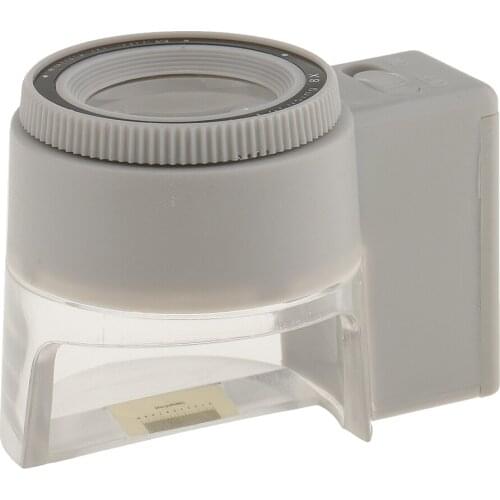 Jewelry Loupe With Scale LED Light Magnifier Magnifying Glass Foldable Portable Loupe Magnifier Jewelry Tool