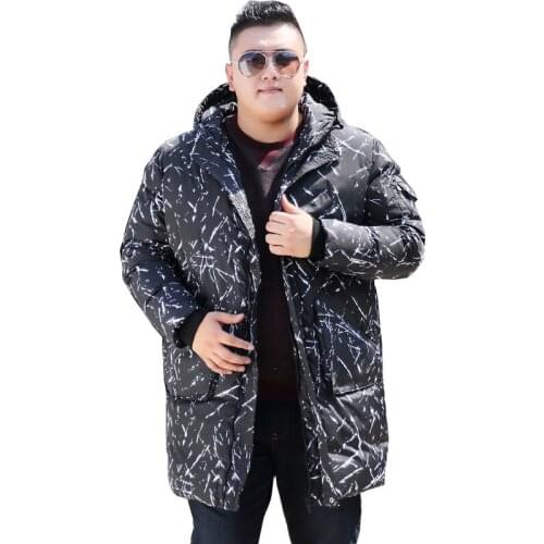2019 new Winter Park Cotton jacket Mens Warm jacket Fashion Casual jacket Mens jacket XXL-7XL For 150 kg Mens clothing