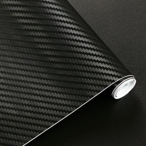 200cmx20cm 3D Carbon Fiber Vinyl Film Car Body Stickers Waterproof DIY Motorcycle Automobiles Car Styling Wrap Roll