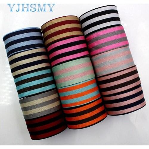 2018 new 1712302,5yard/lot 25mm NYLON stripe series style color ribbons DIY material,wedding accessories Packaging