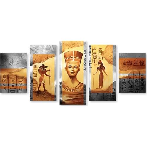5 Pcs Diamond Painting Rhinestone Egyptian Classical Art embroidery paint with diamonds painting Egyptian Pharaoh 5D DIY A1273