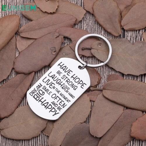 Key Chain Reminder Gifts for Kids Teens Boys Girls High Students Have Hope Be Strong Key Chain for Young Women Men