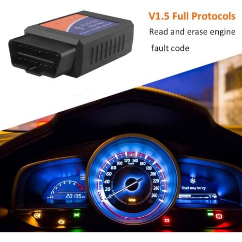Obd2 Obd Elm327 Bluetooth V1.5 V2.1 Elm 327 Obdii Can Bus Check Engine Car Auto Diagnostic Scanner Tool for Android Pc