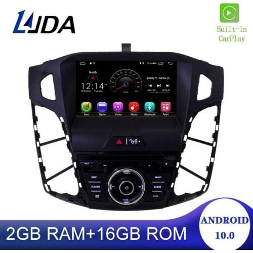 DSP Carplay Android 10 Car DVD Player For FORD FOCUS 2012 2013 2014 GPS Navigation 1 Din Car Radio Multimedia WIFI Stereo