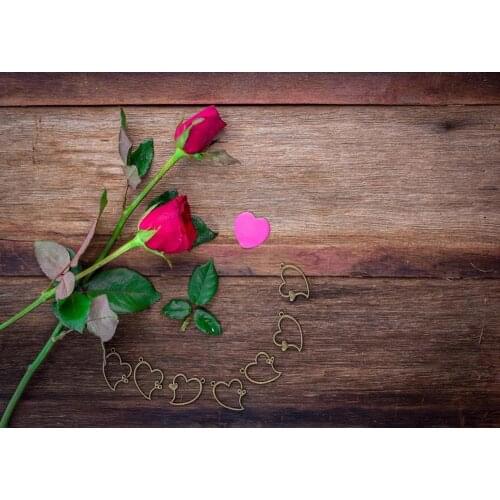 Wood texture flowers Valentines Day holiday photo background photography background