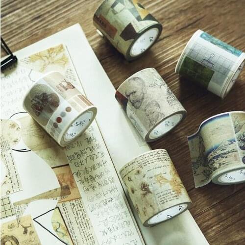 Famous Master Works Washi Tape Adhesive Tape DIY Scrapbooking Sticker Label Masking Tape