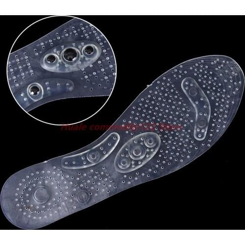 New 1Pair Invisible Magnetic Therapy Magnet Health Care Foot Care Insoles Men/ Women Shoe Comfort Pads Braces Supports