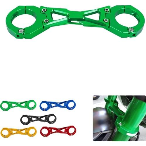 Motorbike CNC Aluminum Shock Absorber Motorcycle Balance Brace Front Fork Stabilizer Clamp Bracket for Kawasaki Z900 2017 2018