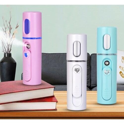 Portable Handheld Nanomist Hydrating Beauty Face Device USB Facial Steamer Air Humidifier Oil Diffuser for Home Car Mist Maker