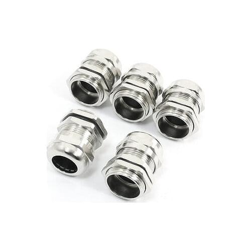 Nickel Plated Brass Waterproof Cable Gland Connector Fastener PG7 PG9 PG11 PG13.5 PG16 PG19 PG21 PG25 PG29 PG36