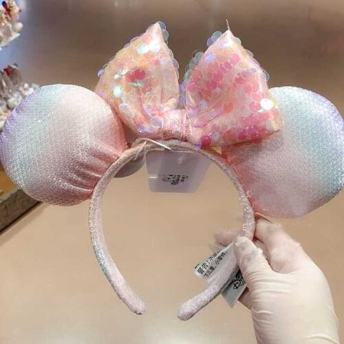 NEW Original brand Sakura Ears sequin Bow EARS COSTUME Headband Cosplay Plush Gift Adult/Kids Headband