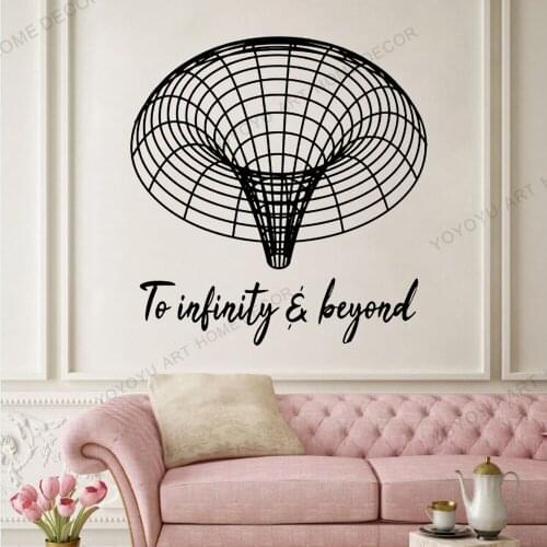 YOYOYU Wallpaper Black hole Wall Decal To infinity & beyond Science Education Art astronomy space wormhole education Murals Q27
