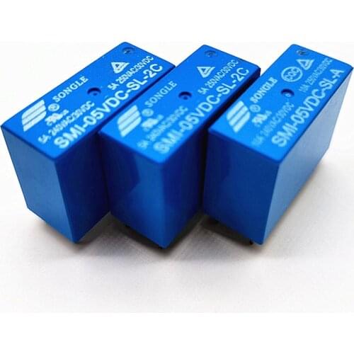 2pcs Industrial electronic circuit board DIY Smi-05v 12V 24vdc-sl-a - sl-c - sl-2c 5A 10A 4 / 5 / 8 pin relay